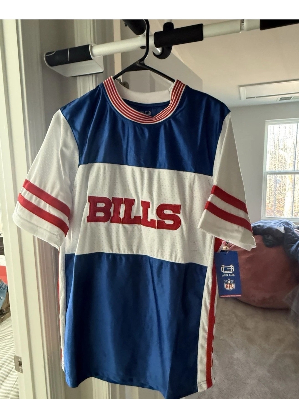 NFL Kids Blue White and Red BILLS Jersey Shirt
